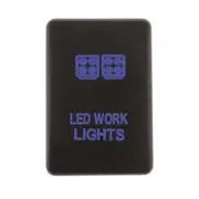 Hulk 4X4 Switch Push Button On / Off Oe Rpl 12V Work Light Blue Illum Late Toyota - HU1381B