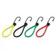 10Pcs Elastics Stretch Rope with Hook Tent Fixings Cord String Carabiner Hook