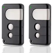 2pcs Garage Door Opener Remote Control for MotorLift TX4RUNI, TX2REV, 84335EML, 94333E,433.92MHz Black