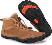 [SECHRITE] Mens Womens Barefoot Minimalist Shoes Winter Boots Zero Drop Sole Trail Running Sneakers Wide Toe Box