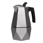 Avanti Geo Espresso Maker Anthracite 4 Cups Cast Aluminium Heat Resistant Handle