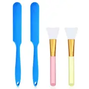 Silicone Stir Sticks Scraper Brushes, Non-Stick Wax Spatulas, Hair Removal Wa...