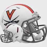 Riddell Virginia Cavaliers Matte White Revolution Speed Mini Football Helmet