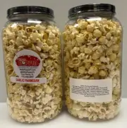 World's Best Gourmet GARLIC PARMESAN Corn Popcorn - 1 Gallon Container