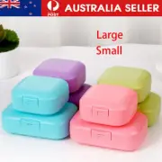 Travel Soap Dish Box Drain Case Portable Holder Soap Container Shower Bathroom