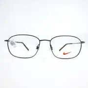 Nike Eyeglasses Frames 8181 070 Shiny Gunmetal Gray Square Full Rim 54-17-140
