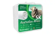 Aus Made Merino Wool Quilt 350GSM 270x240cm Super King Size