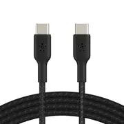 Braided USB-C to USB-C Cable (1m / 3.3ft, Black)