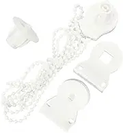 2 Sets Curtain Accessories Cord Roman Blind p Clip Roller Blind Repair Kit Convenient Chain Screw Blind Repair Clip Roman Blind Clips Curtain Weights for Roller Shades See White