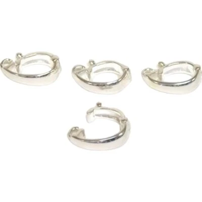 4 Sterling Silver Pearl Enhancers 9mm