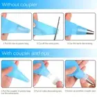 72 Piece Cake Decorating Kit with Icing Tips Pastry Bags Piping Nozzles Baking