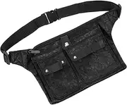 LIFKOME Barber Scissors Pouch Belt Multi Functional Canvas Hairdressing Tool Holder Bag Leopard Print for Stylists and Hairdressers Scissors and Comb Organizer