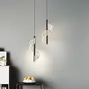 XINYASEE All Copper Light Luxury Bedside Chandelier, Creative Master Bedroom, Pendant Wire Lift Adjustable Modern Minimalist Bedroom Chandelier. (Black-B)