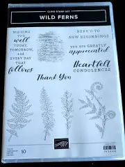 Stampin'Up! WILD FERNS (10) Stamps/New-Ferns/Mixed Phrases
