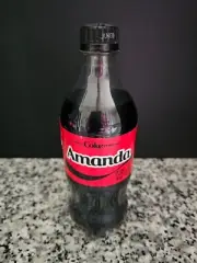 AMANDA Share a Coke 2025 COCA COLA 20oz Personalized GIFT ZERO Limited