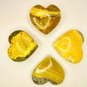 Bumble Bee Jasper Crystal Heart 30 grams