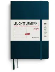 [LEUCHTTURM1917] Weekly Planner Paperback (B6+) 2026 in Deep Sea