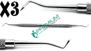3× Dental Westcott 745-1 Amalgam Composite Cavity Filling Premium Instruments