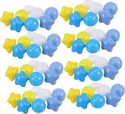 JOINPAYA Balls for Boys and Girls Pcs Star Shape Ball Pit Soft Plastic Water Play Birthday Parties Playpen Toys