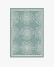 120' x 185' | Machine Washable Runner Rug | Kid & Pet Friendly | Indoor Rug | Santorini Blue Flatwoven Rug by Jonathan Adler | Ruggable