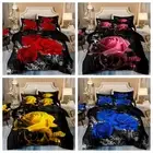 Floral Soft Doona Duvet Quilt Cover Set Single Double Queen Super King Size Bed