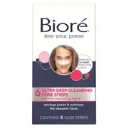 Biore Ultra Deep Cleansing Pore Strips 6 Pack