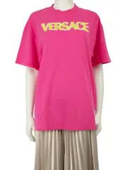 Pink Vintage Wash Effect Logo T-Shirt