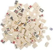 BESPORTBLE Portable Mini Mahjong Majiang Set 22mm Tiles Dollhouse Kit Compact Lightweight for Travel Casual Play