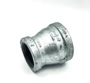 15-Pk 1-1/4 x 1 in Galvanized Malleable Iron Pipe 150# Reducing Coupling FMPT
