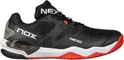 [NOX] Pickleball Shoes Men Women Pickleball LUX Nexo Black/RED Lava – Unisex Court Shoes w/AGG Technology, Lateral Support