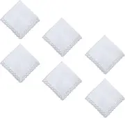 [Generic] Pack White Top Insert Towels for Women, Wedding Handkerchiefs