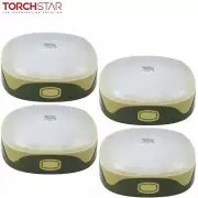 4 Pack Battery Powered Portable LED Camping Lantern, 5 Work Modes