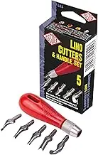 ESSDEE 71040105 LINO Cutters & Handle PK 5 Lino Cutters