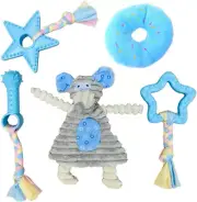 Puppy Toys for Teething, Puppy Chew Toys for Small Dogs, Puppy Supplies, Blue, S