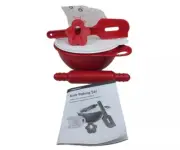 Tupperware Kids Mini Baking Set That's a Bowl Measuring Cup Spatula Passion New