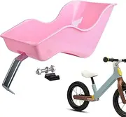Dolls Cycle Back Seat, Baby Toys Cycle Seats Carrier with Clip Strap, Secure Child Friendly Pinks Doll Toy Attachment for Dolls, 12.2x6.1x6.89 Inches, Pink