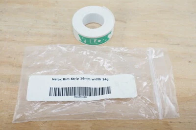 New! Velox Rim Strips 16mm Width For 700c Road Bikes White/Green 1 Set 2 Rolls