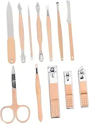 1 Set Nail Clipper Set Nail Kits Mens Nail Clippers Man Suit Manicure Kit Grooming Kit for Men Nail Clippers Kit Stainless Steel Nail Clipper Professional Nail Scissor Golden TOYZFRIENDY