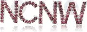 [CENWA] Rhinestone Sorority Lapel Brooch Pin Sisterhood Sorority Jewelry for Her