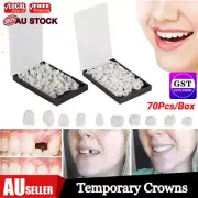 Temporary Crowns Posterior Anterior Molar Resin Tooth Cap Dental Special 70pcs