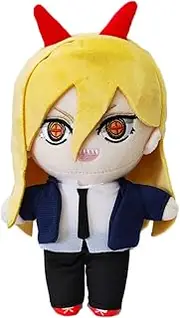 JCvCX Chainsaw Man Power Plush Toy - Anime Stuffed Figure, Cosplay Plushies, Makima Costume, Soft Pillow