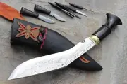 Gurkha Knife, Gangawala Himalayan Engraving Kukri, Traditional Khukuri Knives