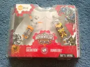 2014 HEXBUG TRANSFORMERS WARRIOR BOTS--GALVATRON & BUMBLEBEE--BATTLE ARENA