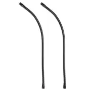 24" Microphone Gooseneck 5/8-27 Thread Flexible Tube Extension, Black, 2Pcs