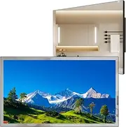 Soulaca 27 inch Smart LED Mirror TV for Bathroom,1080P Waterpoof with Wi-Fi and Bluetooth,Built-in Alexa,Integrated with Speaker,SS270U22-E020 2023 Model