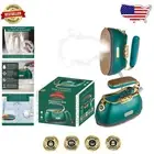 Portable Retro Handheld Garment Steamer & Iron in Emerald - Quick & Stylish