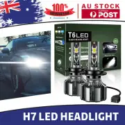 Pair H7 Led Headlight Kit Driving Lamp Globe Bulbs 270000LM 1800W Clear tangent. (for: BMW)