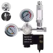 CO2 Regulator w/ 2 Gauges/Solenoid/Bubble Counter L(M21) For Fish Shrimp Snail Tank Aquarium