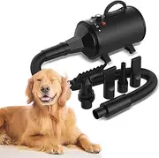[Oppsbuy] Pet Hair Dryer With Heater - Home Dog Grooming Dryer With Adjustable Wind Speed and Flexible Hose