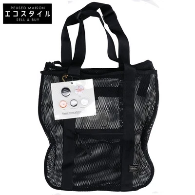 Porter 711-06929 Block Mesh Tote Bag Black Men